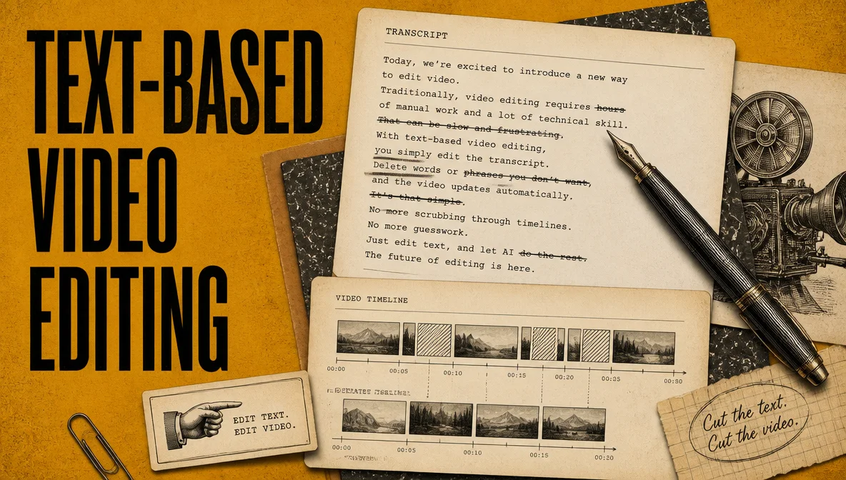Text-Based Video Editing: What It Is, How It Works, and Why It's Faster (2026)